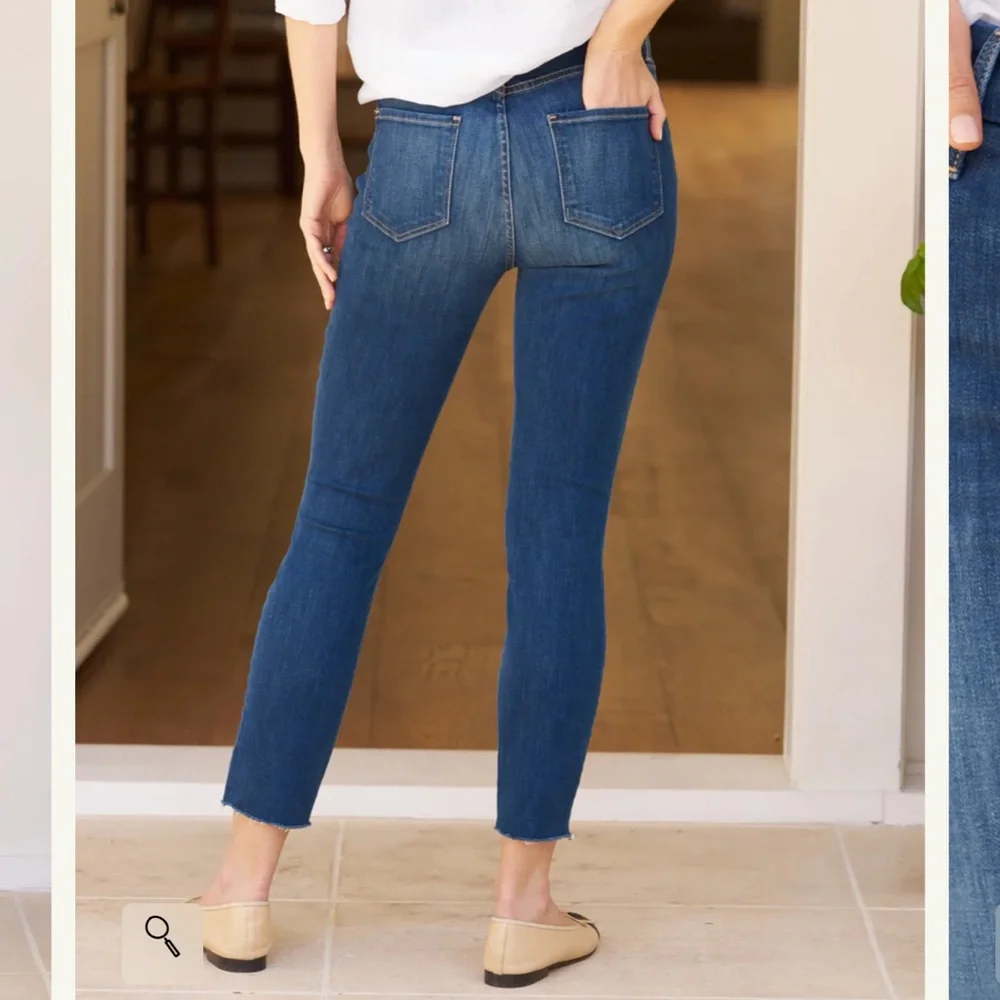 Frank & Eileen Sligo Skinny Jean Women’s 31 Raw Hem Stretch Blue